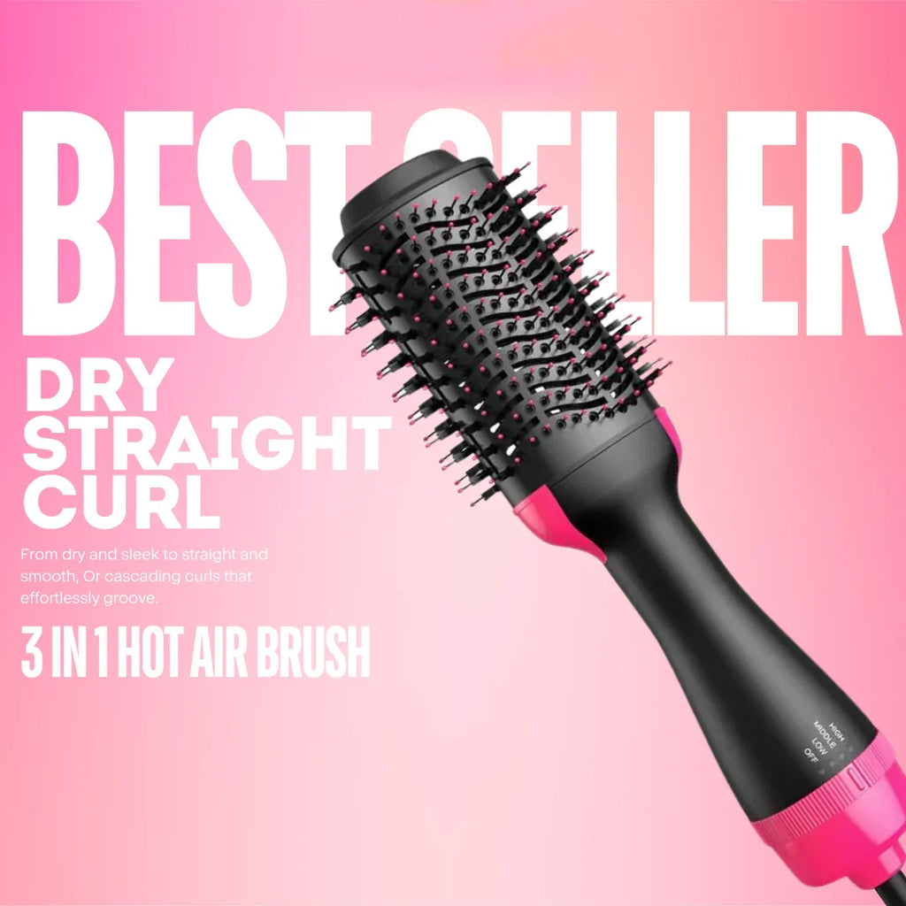 One Step Hot Air Brush (Dryer, Curler, Straightener)