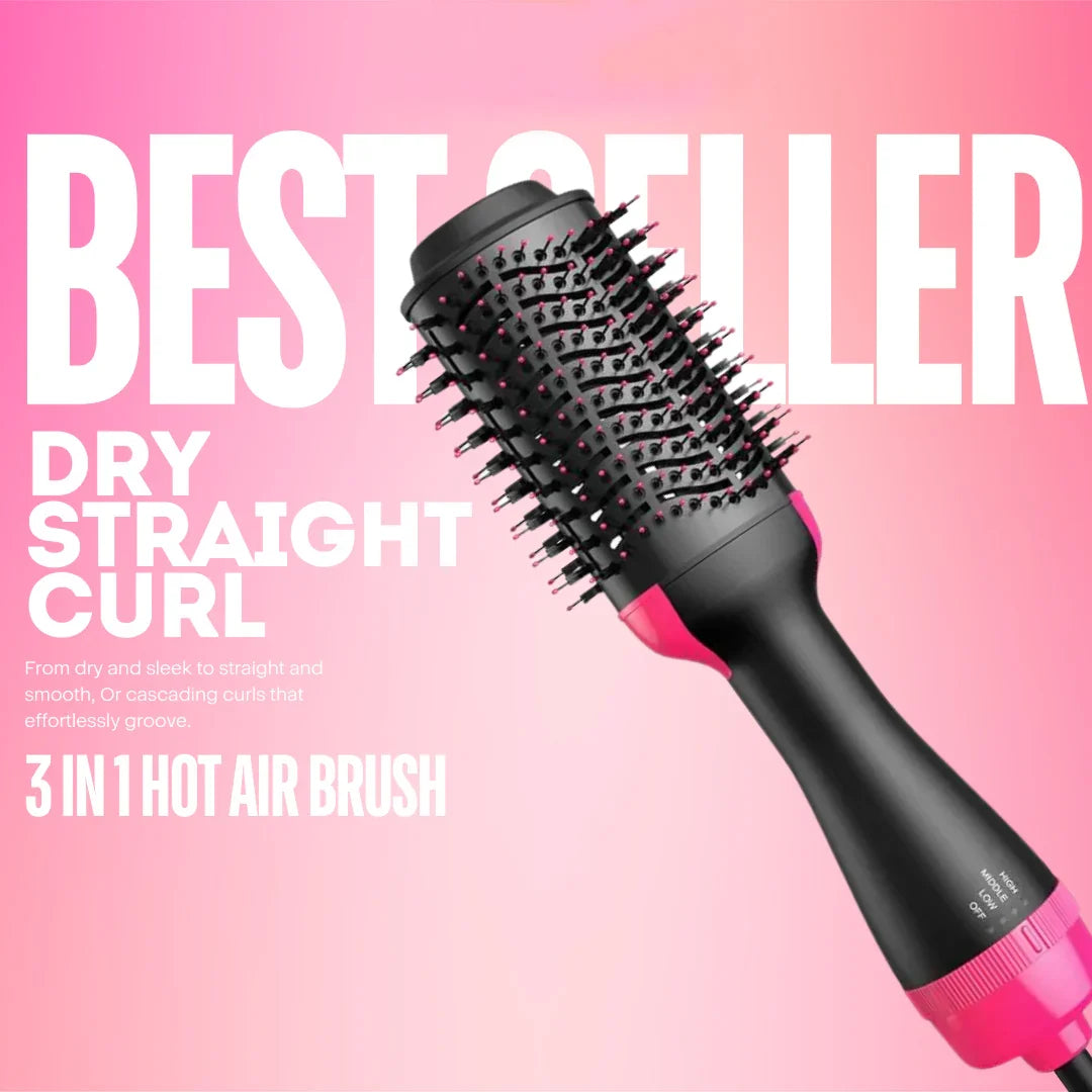 One Step Hot Air Brush (Dryer, Curler, Straightener)